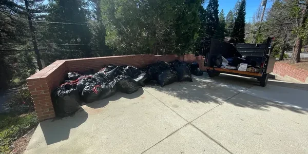 Before junk removal in Lake Arrowhead, CA
