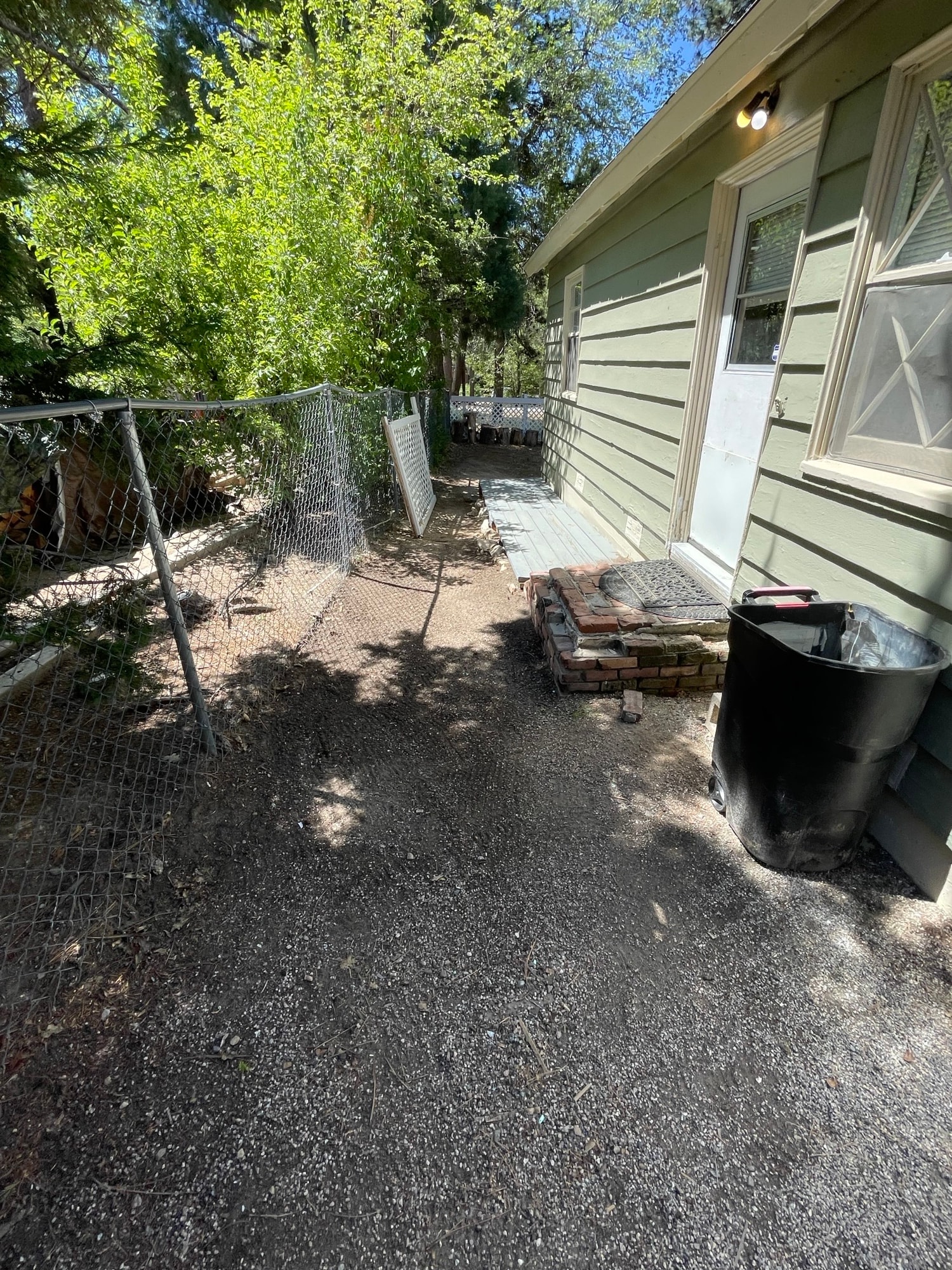 After construction debris removal in Running Springs, CA