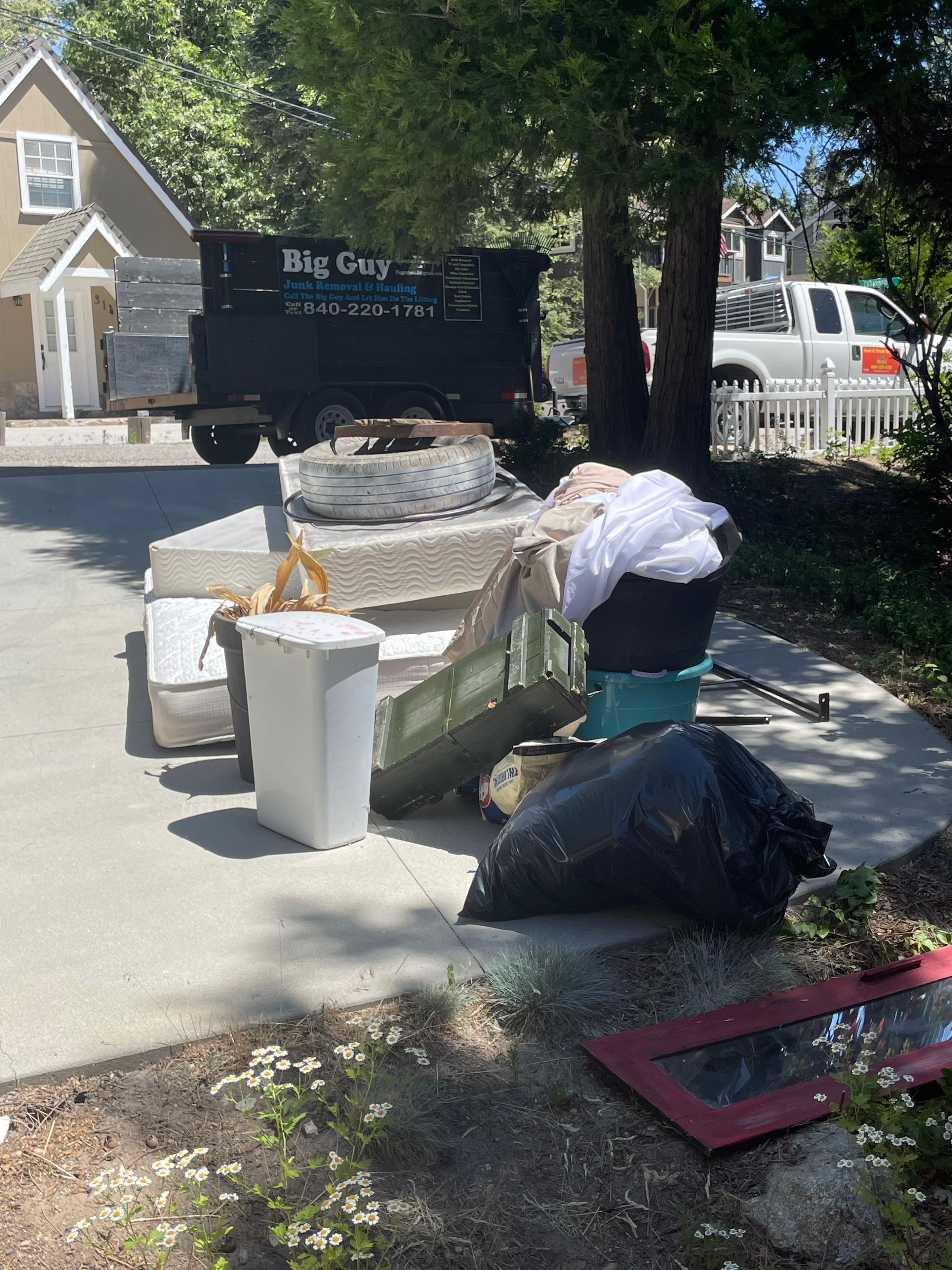 Before move out cleanup in Twin Peaks, CA