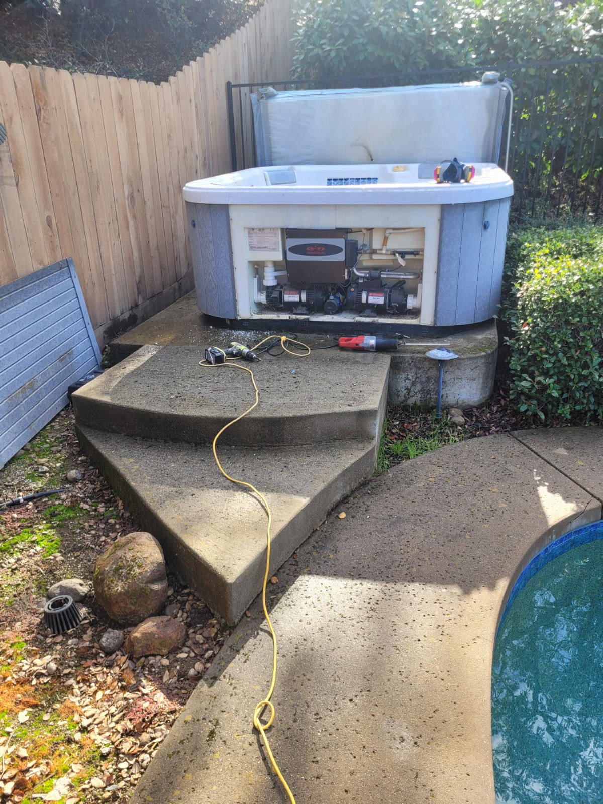 Before — Hot Tub Removal — Crestline, CA