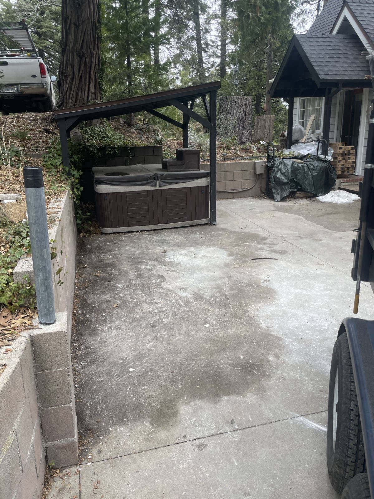 Clean job site after construction debris removal — Lake Arrowhead, CA
